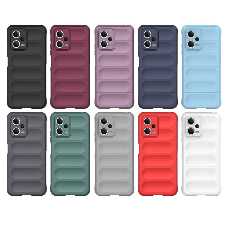 For Xiaomi Redmi Note 12 5G / Note 12 5G India Magic Shield TPU + Flannel Phone Case(White) - Xiaomi Cases by buy2fix | Online Shopping UK | buy2fix
