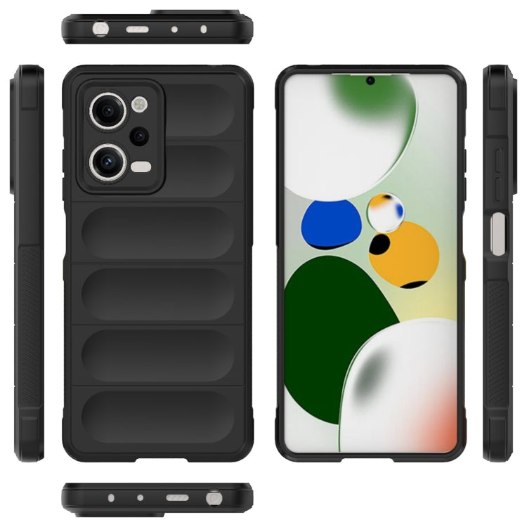 For Xiaomi Redmi Note 12 Pro 5G China / Note 12 Pro 5G Speed Magic Shield TPU + Flannel Phone Case(Light Blue) - Xiaomi Cases by buy2fix | Online Shopping UK | buy2fix