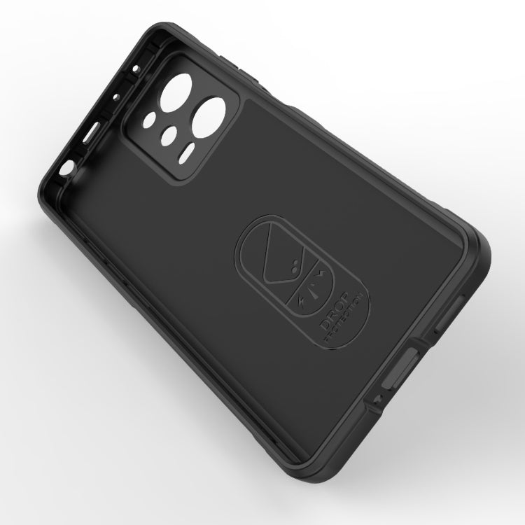 For Xiaomi Redmi Note 12 Pro 5G China / Note 12 Pro 5G Speed Magic Shield TPU + Flannel Phone Case(Light Blue) - Xiaomi Cases by buy2fix | Online Shopping UK | buy2fix