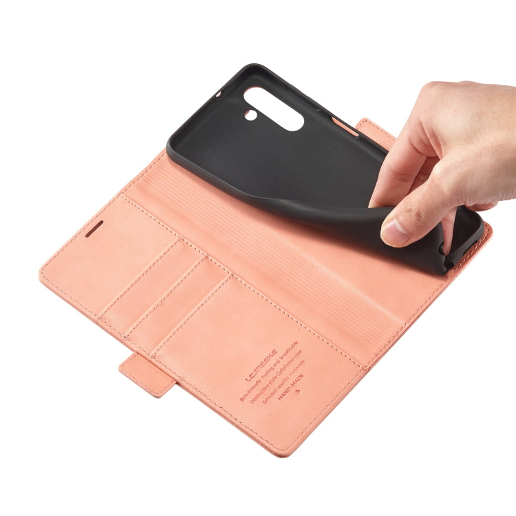 For Samsung Galaxy S23+ 5G LC.IMEEKE PU + TPU Skin-friendly Feeling Leather Phone Case(Rose Gold) by LC.IMEEKE