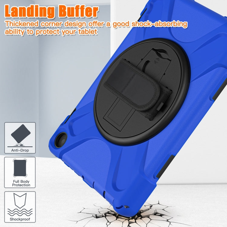 For Amazon Fire HD 8 2022 Hard PC Soft Silicone Full Body Protective Tablet Case(Blue) - Amazon by buy2fix | Online Shopping UK | buy2fix