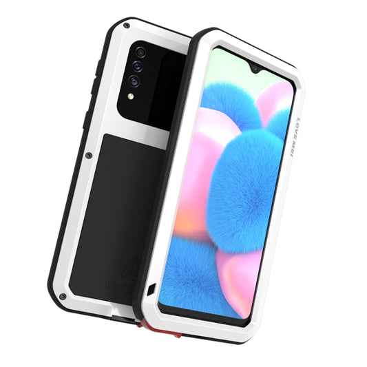 For Galaxy A30s LOVE MEI Metal Shockproof Waterproof Dustproof Protective Case(White) by LOVE MEI