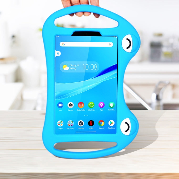 For TCL Tab 8 4G Cartoon Silicone Shockproof Protective Tablet Case with Stand & Handheld(Blue) - Others by buy2fix | Online Shopping UK | buy2fix
