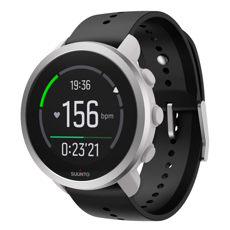 For Suunto 5 Peak Silicone Watch Band(Black) - by buy2fix | Online Shopping UK | buy2fix