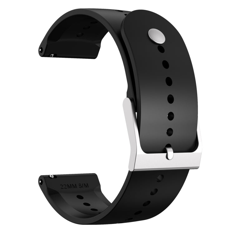 For Suunto 5 Peak Silicone Watch Band(Black) - by buy2fix | Online Shopping UK | buy2fix