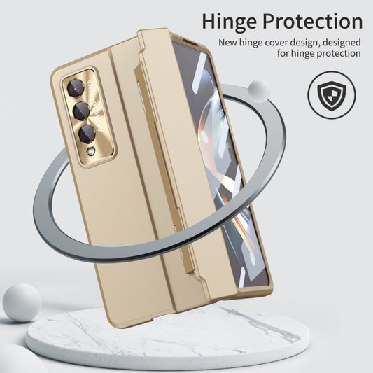 For Samsung Galaxy Z Fold4 Integrated Full Coverage Phone Case with Hinge(Gold) - Galaxy Z Fold4 5G Cases by buy2fix | Online Shopping UK | buy2fix