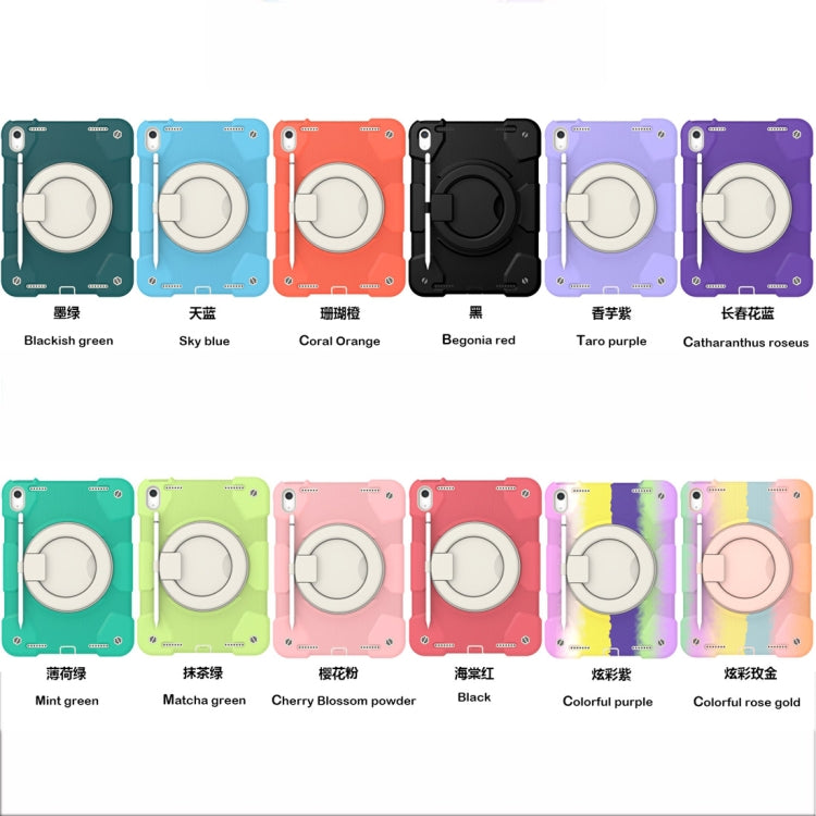 For iPad 2025 / 2022 360 Rotation PC+Silicone Tablet Case(Matcha Green) - iPad 2025 / 2022 Cases by buy2fix | Online Shopping UK | buy2fix