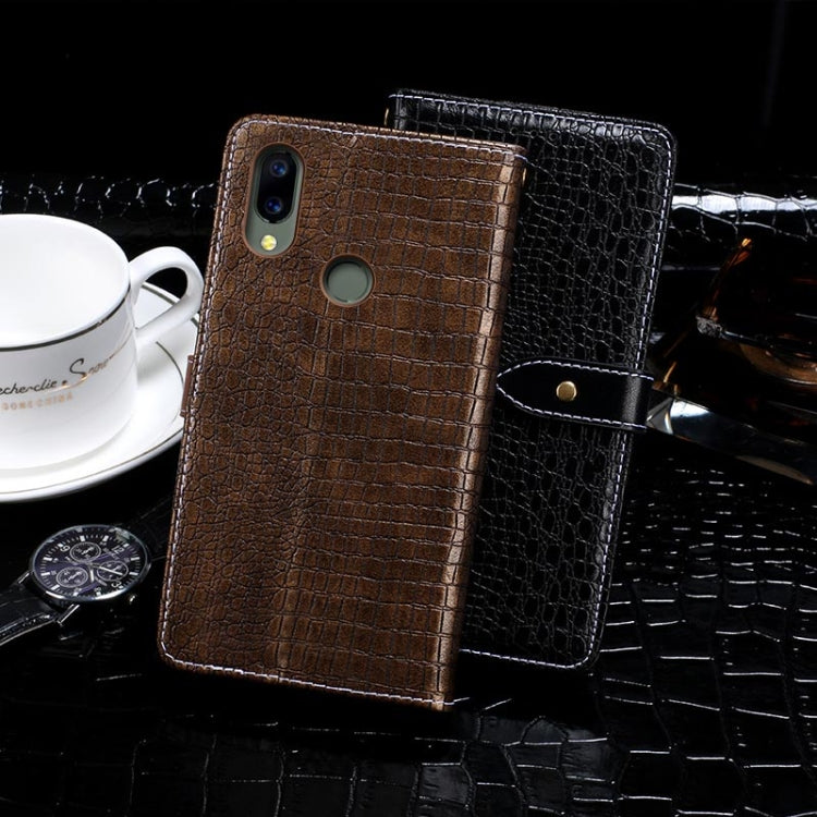 For UMIDIGI A3S(With Fingerprint Hole) idewei Crocodile Texture Horizontal Flip Leather Case with Holder & Card Slots & Wallet(Dark Blue) - More Brand by idewei | Online Shopping UK | buy2fix