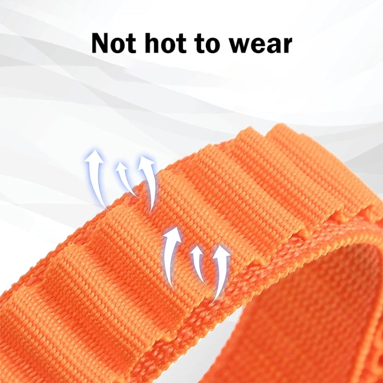 For Fitbit Versa 3 / Sense Universal Loop Nylon Watch Band(Orange) by buy2fix