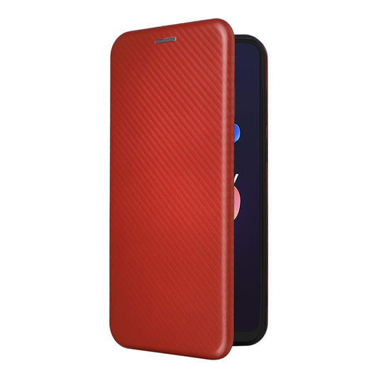 For Blackview A55 Pro Carbon Fiber Texture Horizontal Flip PU Phone Case(Brown) by buy2fix