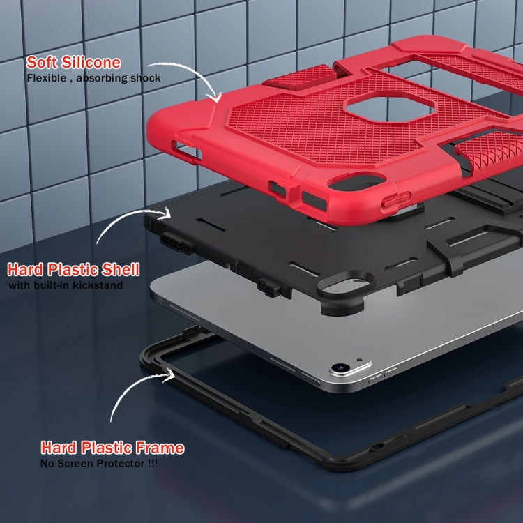 For iPad 2025 / 2022 Contrast Color Robot Silicone + PC Tablet Protective Case(Red Black) - iPad 2025 / 2022 Cases by buy2fix | Online Shopping UK | buy2fix