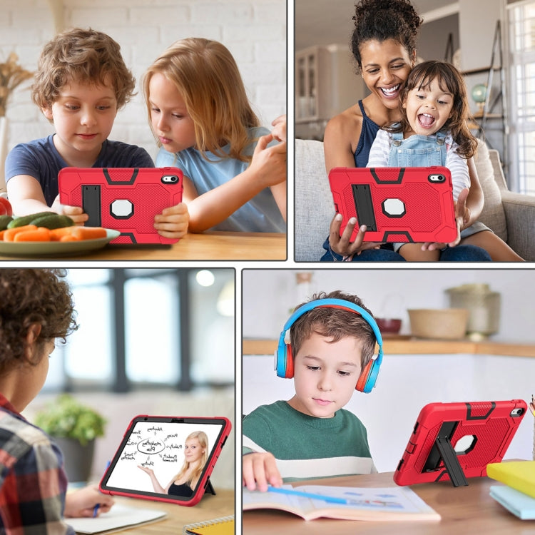 For iPad 2025 / 2022 Contrast Color Robot Silicone + PC Tablet Protective Case(Red Black) - iPad 2025 / 2022 Cases by buy2fix | Online Shopping UK | buy2fix
