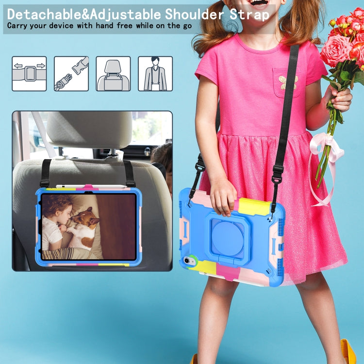 For iPad 2025 / 2022 Silicone + PC Bracelet Holder Tablet Case(Camouflage + Blue) - iPad 2025 / 2022 Cases by buy2fix | Online Shopping UK | buy2fix
