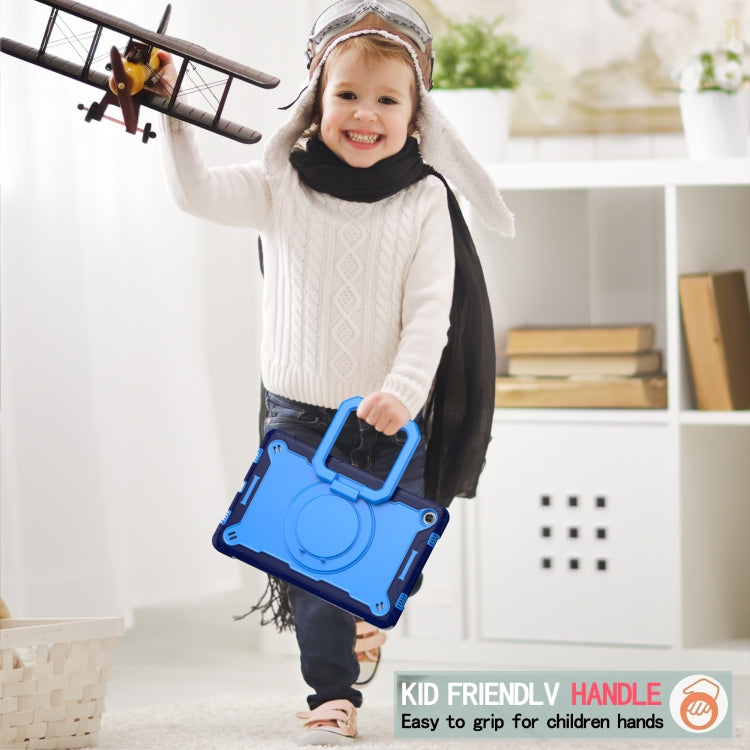 For Lenovo Tab M10 Plus 10.6 3rd Gen 2022 Silicone + PC Bracelet Holder Tablet Case(Navy Blue + Blue) - Lenovo by buy2fix | Online Shopping UK | buy2fix