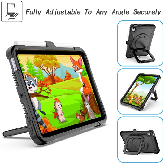 For iPad mini 2024 / mini 6 Silicone + PC Bracelet Holder Tablet Case(Black) - iPad mini 6 Cases by buy2fix | Online Shopping UK | buy2fix