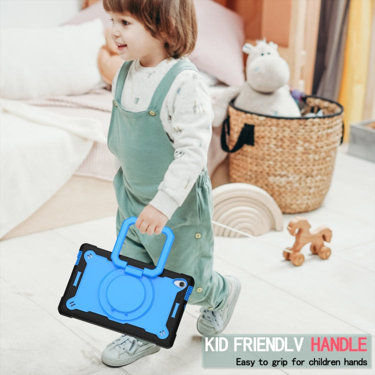 For Lenovo Tab M10 HD 2nd Gen Silicone + PC Bracelet Holder Tablet Case(Black + Blue) - Lenovo by buy2fix | Online Shopping UK | buy2fix