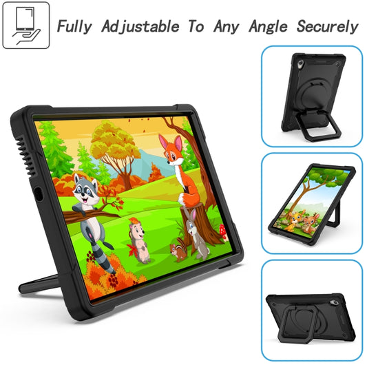 For Lenovo Tab M10 HD 2nd Gen Silicone + PC Bracelet Holder Tablet Case(Black) - Lenovo by buy2fix | Online Shopping UK | buy2fix