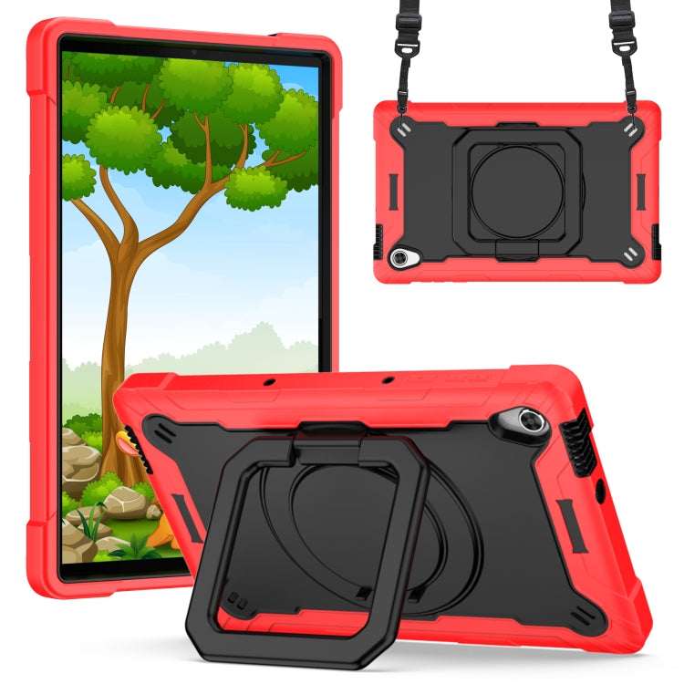 For Lenovo Tab M10 HD 2nd Gen Silicone + PC Bracelet Holder Tablet Case(Red + Black) - Lenovo by buy2fix | Online Shopping UK | buy2fix