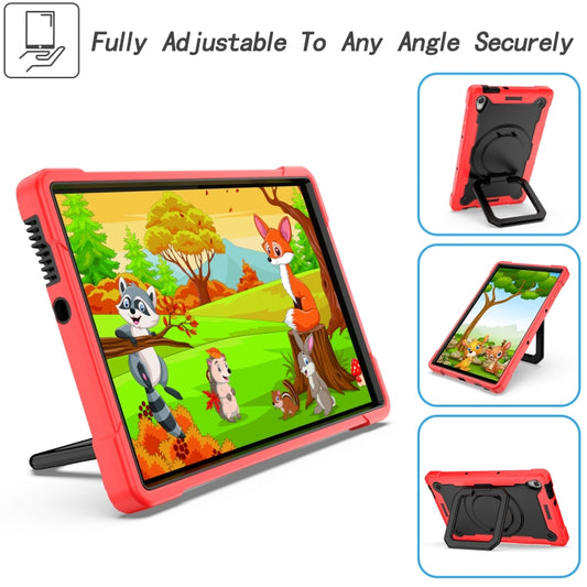 For Lenovo Tab M10 HD 2nd Gen Silicone + PC Bracelet Holder Tablet Case(Red + Black) - Lenovo by buy2fix | Online Shopping UK | buy2fix