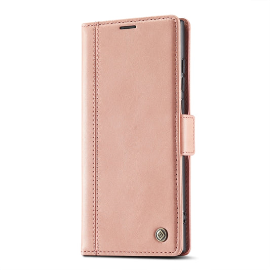 For Samsung Galaxy S23 Ultra 5G LC.IMEEKE PU + TPU Skin-friendly Feeling Leather Phone Case(Rose Gold) by LC.IMEEKE