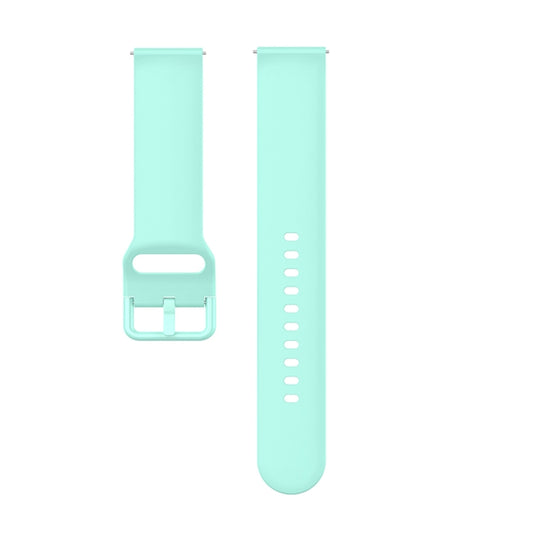 23mm Color Buckle Silicone Wrist Strap Watch Band for Fitbit Versa 2 / Versa / Versa Lite / Blaze, Size: S(Green) by buy2fix