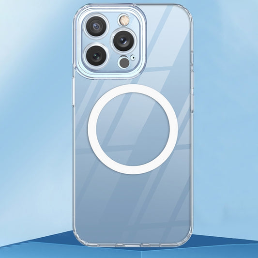 For iPhone 14 Plus Simple Transparent Magsafe Phone Case by buy2fix