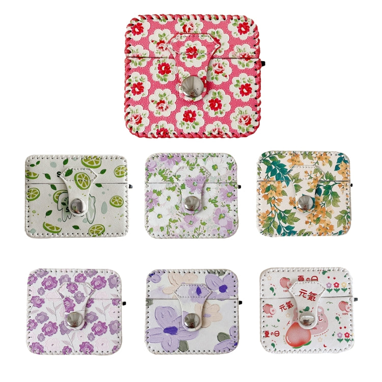 For AirPods Pro 2 PU Leather Wireless Earphone Case(Peach) by buy2fix