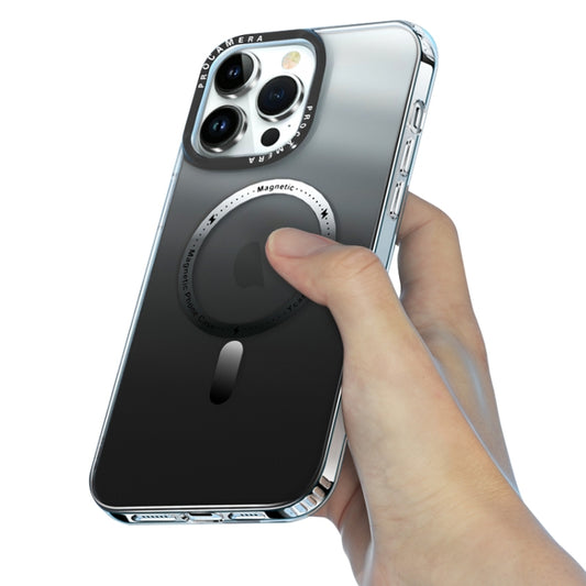 For iPhone 14 Pro MagSafe Gradient Phone Case(Black) by buy2fix