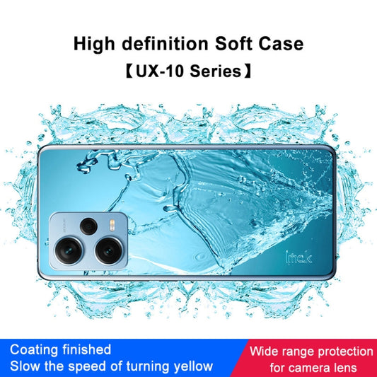For Xiaomi Redmi Note 12 Pro+ 5G India IMAK UX-10 Series Transparent Shockproof TPU Phone Case(Transparent) by imak