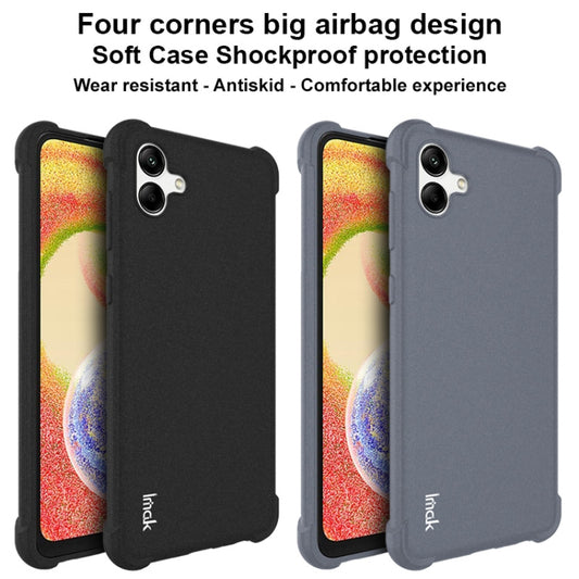 For Samsung Galaxy A04 4G imak Shockproof Airbag TPU Phone Case(Matte Grey) by imak