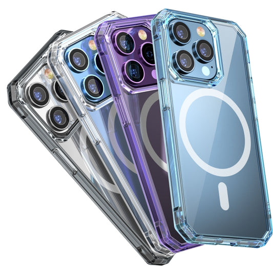 For iPhone 13 Pro TPU Four-corner Airbag Shockproof Magsafe Phone Case(Blue) by buy2fix