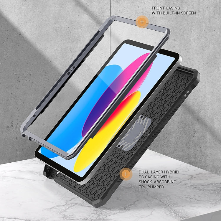 For iPad Air 4 2020/Air 5 2022 10.9 Explorer Tablet Protective Case with Pen Slot(Grey) - More iPad Cases by buy2fix | Online Shopping UK | buy2fix