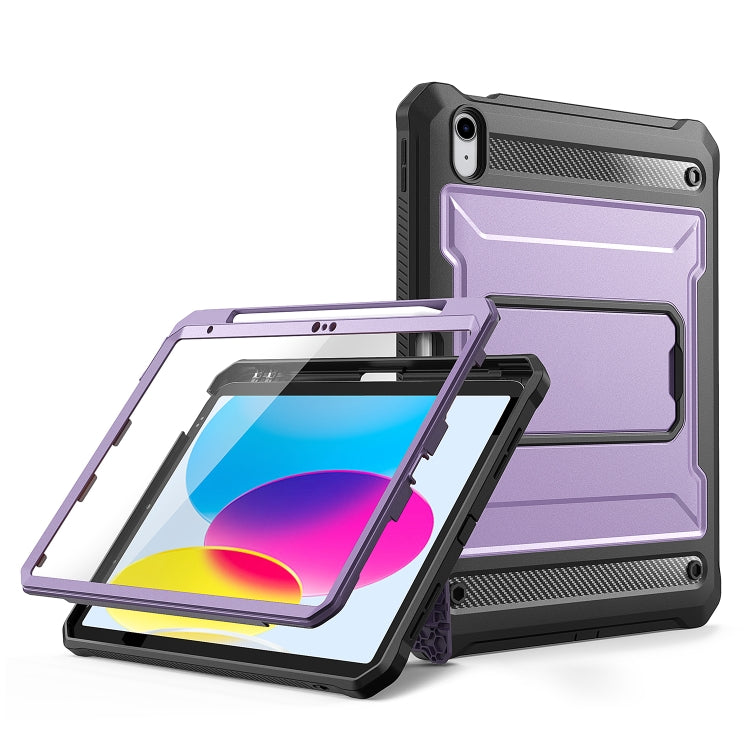 For iPad Air 4 2020/Air 5 2022 10.9 Explorer Tablet Protective Case with Pen Slot(Purple) - More iPad Cases by buy2fix | Online Shopping UK | buy2fix