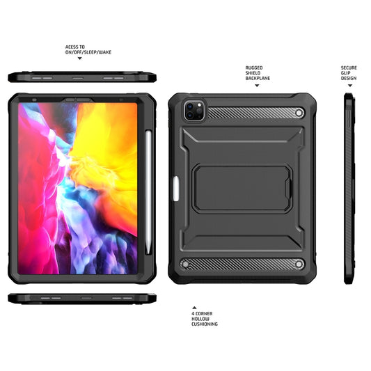 For iPad Pro 11 2022/2021/2020/2018 Explorer Tablet Protective Case with Pen Slot(Black) - More iPad Cases by buy2fix | Online Shopping UK | buy2fix
