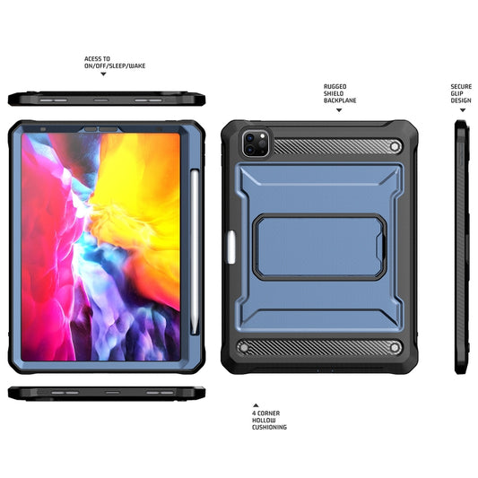 For iPad Pro 11 2022/2021/2020/2018 Explorer Tablet Protective Case with Pen Slot(Blue) - More iPad Cases by buy2fix | Online Shopping UK | buy2fix