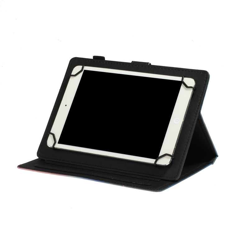 For 8 inch Tablet PC Universal Coloured Drawing Pattern Horizontal Flip Leather Case with Holder & Card Slot(Pineapple) - 8 inch by buy2fix | Online Shopping UK | buy2fix