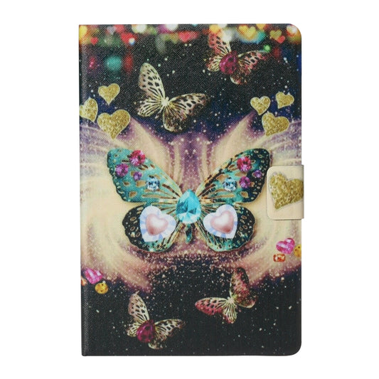 For 10 inch Tablet PC Universal Coloured Drawing Pattern Horizontal Flip Leather Case with Holder & Card Slot(Butterflies) - 10 - 11 inch by buy2fix | Online Shopping UK | buy2fix
