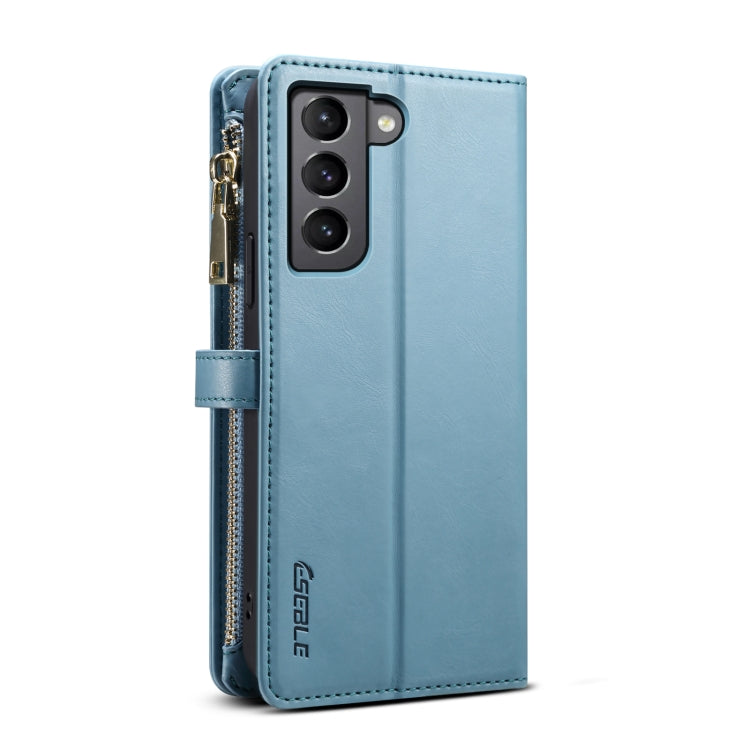 For Samsung Galaxy S22 5G ESEBLE Star Series Lanyard Zipper Wallet RFID Leather Case(Blue) - Galaxy S22 5G Cases by ESEBLE | Online Shopping UK | buy2fix