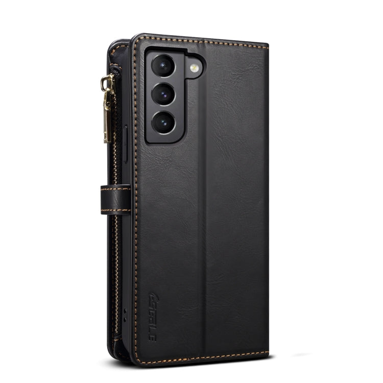 For Samsung Galaxy S22 5G ESEBLE Star Series Lanyard Zipper Wallet RFID Leather Case(Black) - Galaxy S22 5G Cases by ESEBLE | Online Shopping UK | buy2fix