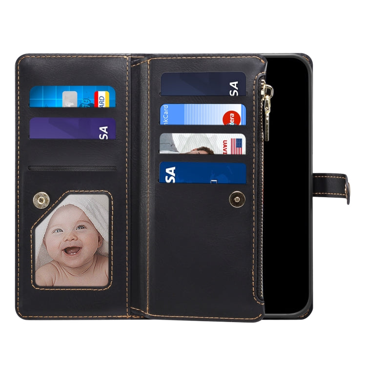 For Samsung Galaxy S22 5G ESEBLE Star Series Lanyard Zipper Wallet RFID Leather Case(Black) - Galaxy S22 5G Cases by ESEBLE | Online Shopping UK | buy2fix