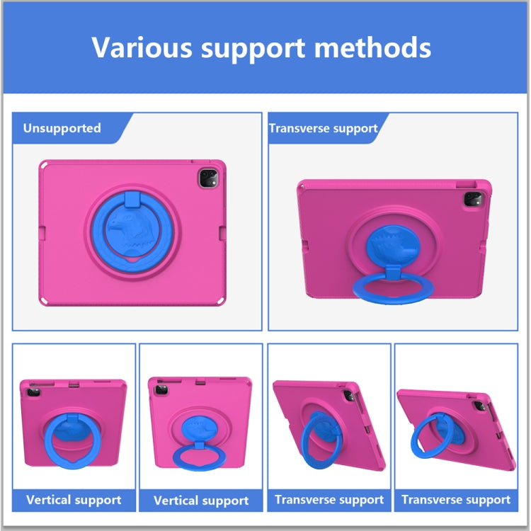For iPad Pro 12.9 inch 2022/2021/2020/2018 EVA + PC Shockproof Tablet Case without Waterproof Frame(Rose Red) - iPad Pro 12.9 (2022/2021) Cases by buy2fix | Online Shopping UK | buy2fix
