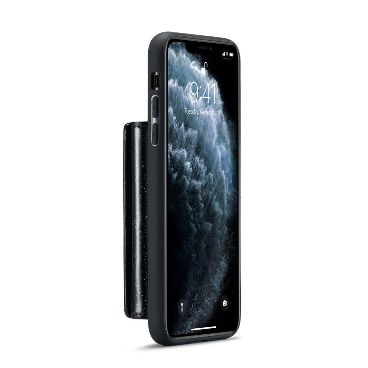 For iPhone 11 Pro DG.MING M3 Series Glitter Powder Card Bag Leather Case(Black) - iPhone 11 Pro Cases by DG.MING | Online Shopping UK | buy2fix