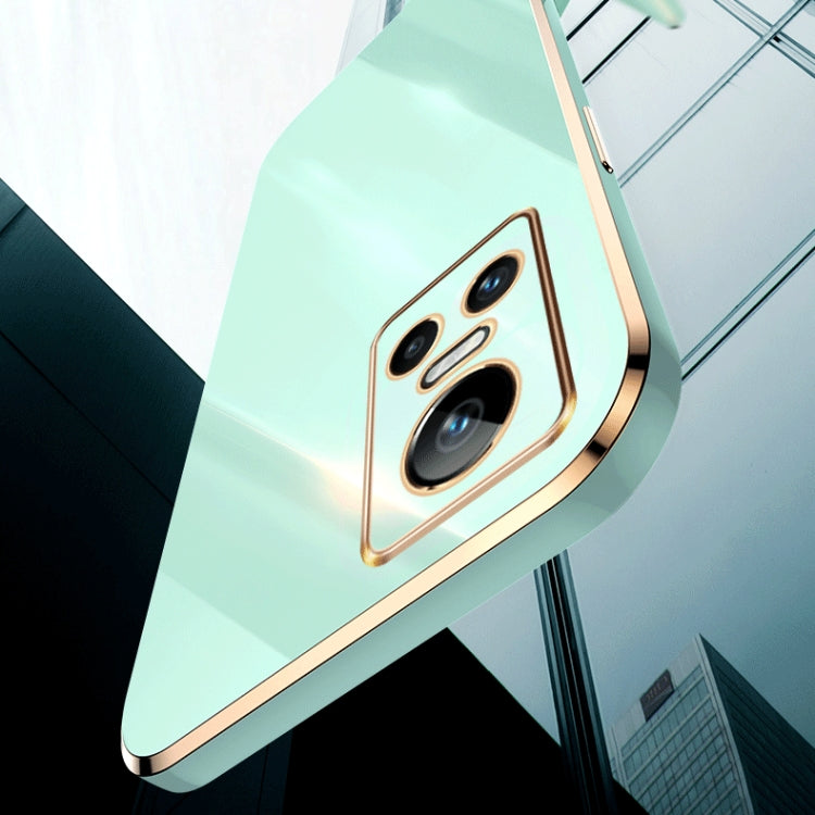 For Realme GT Neo 3 XINLI Straight Edge 6D Electroplate TPU Phone Case(Black) by buy2fix