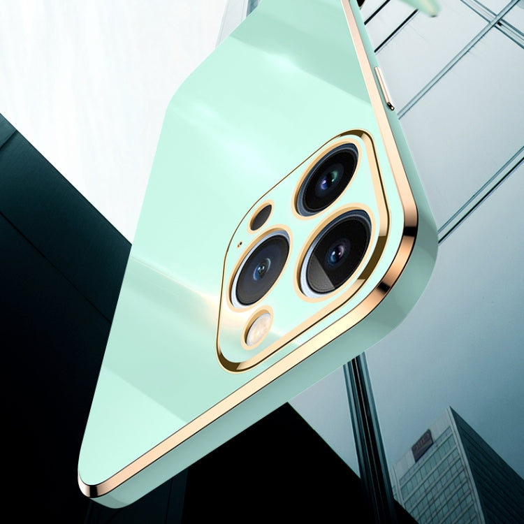 For iPhone 13 Pro XINLI Straight Edge 6D Electroplate TPU Phone Case(Pink) - iPhone 13 Pro Cases by XINLI | Online Shopping UK | buy2fix