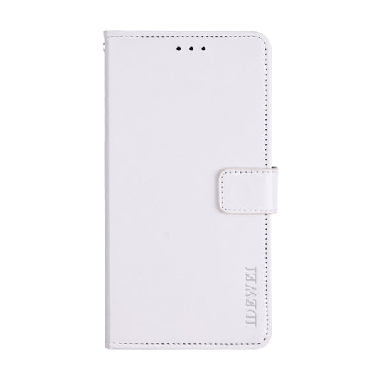 For ZTE Axon 30S idewei Crazy Horse Texture Leather Phone Case(White) - ZTE Cases by idewei | Online Shopping UK | buy2fix