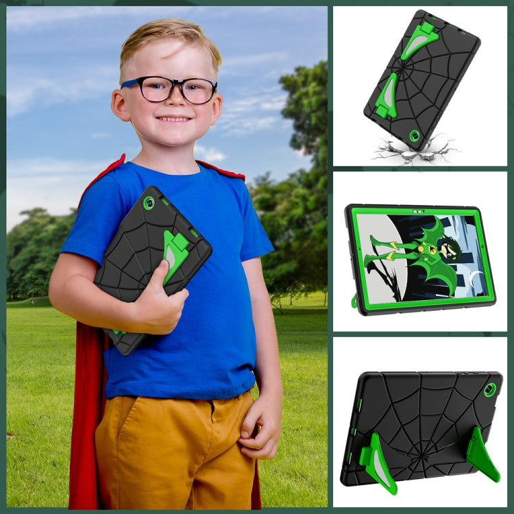 For Samsung Galaxy Tab A8 10.5 2021 Silicone + PC Shockproof Protective Tablet Case(Black+Green) - Other Galaxy Tab PC by buy2fix | Online Shopping UK | buy2fix