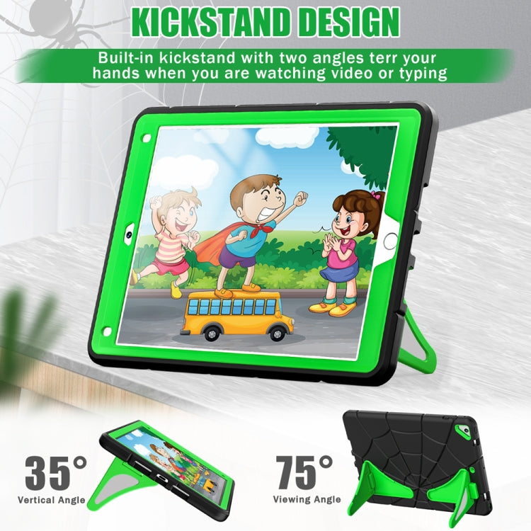 For iPad 9.7 2018 / 2017 / Air 2 Silicone + PC Shockproof Protective Tablet Case(Black+Green) - iPad 9.7 (2018) & (2017) Cases by buy2fix | Online Shopping UK | buy2fix