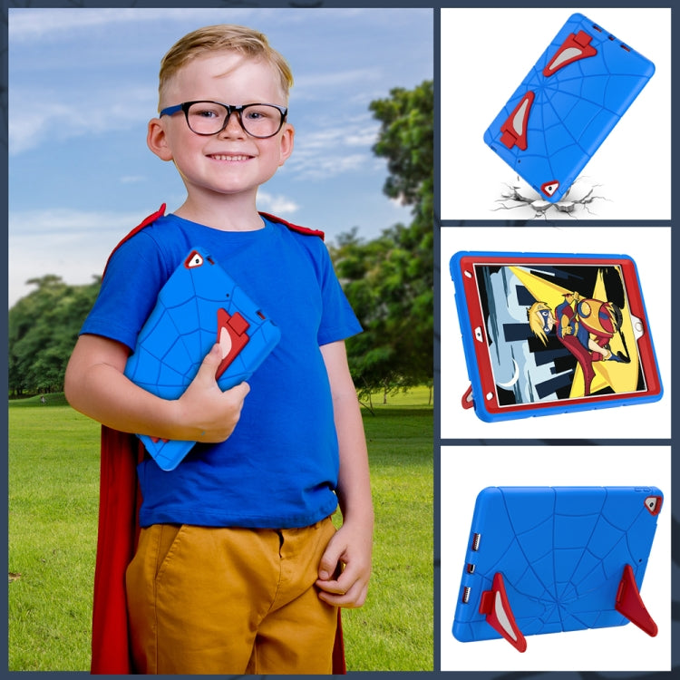 For iPad 10.2 2021 / 2020 / 2019 Silicone + PC Shockproof Protective Tablet Case(Blue+Red) - iPad 10.2 Cases by buy2fix | Online Shopping UK | buy2fix