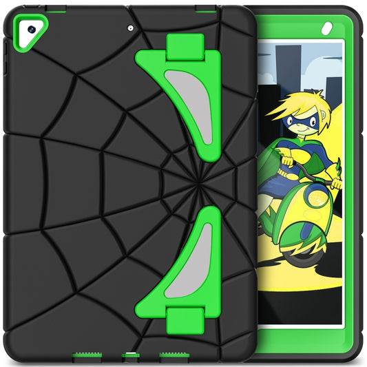 For iPad 10.2 2021 / 2020 / 2019 Silicone + PC Shockproof Protective Tablet Case(Black+Green) - iPad 10.2 Cases by buy2fix | Online Shopping UK | buy2fix