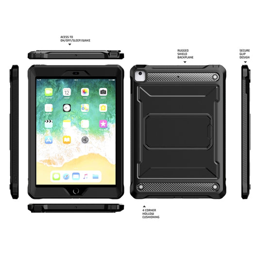 For iPad 9.7 2017/2018 Explorer PC + TPU Tablet Protective Case(Black) - iPad 9.7 (2018) & (2017) Cases by buy2fix | Online Shopping UK | buy2fix